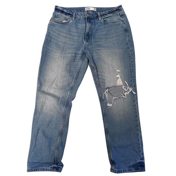 refuge Denim - REFUGE DENIM DISTRESSED BOYFRIEND JEANS womens SIZE 11
